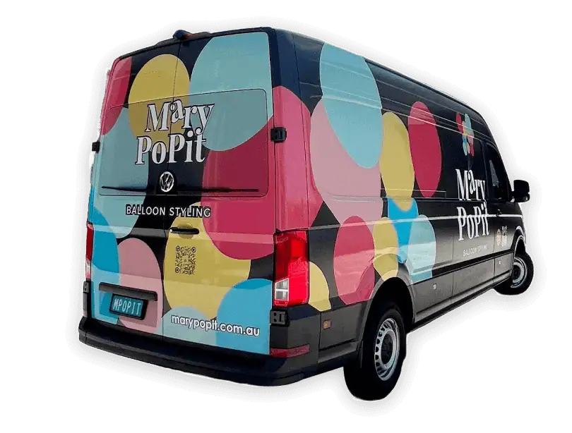 Bus with custom made branding